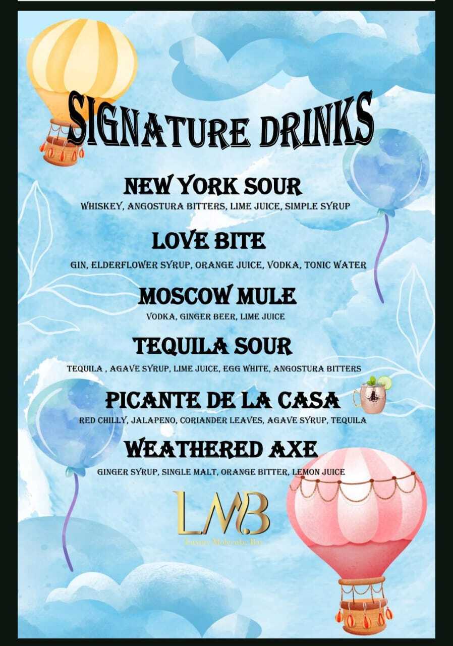 Menu of Cocktails